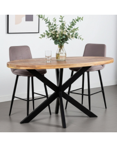 Bartafel mangohout ovaal 160 cm.