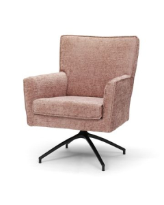 Fauteuil Anne in de kleur roze. 