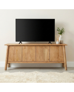 Japandi tv dressoir mangohout 162 cm