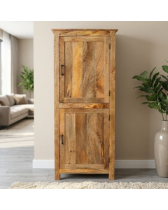 Mangohouten kast met twee deuren