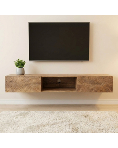 TV kast mangohout hangend of staand