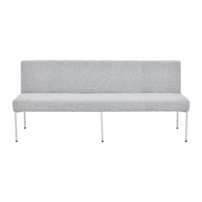 Eetkamerbank Riff beige 200 cm element vooraanzicht
