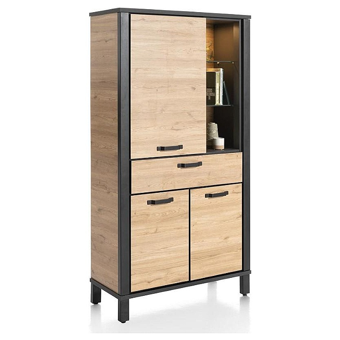 Bergkast Sardinië 100 cm naturel met LED