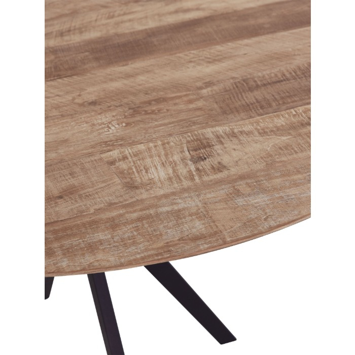Countertafel van teakhout 140 cm.