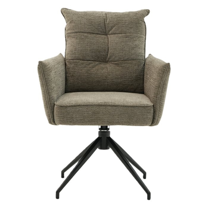 Eetkamerstoel Nova Comfort draaibaar 360° taupe - foto 2