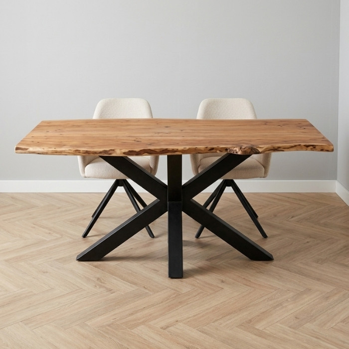 Langwerpige boomstamtafel 180 cm