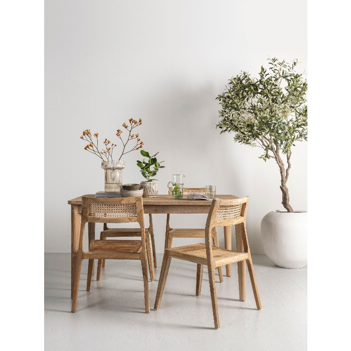 Eettafel Apollo teakhout 140 cm