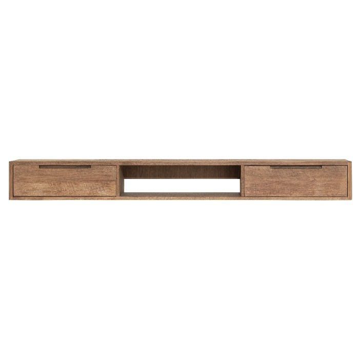 Hangend tv-meubel No.1 large Bliss teakhout 200 cm