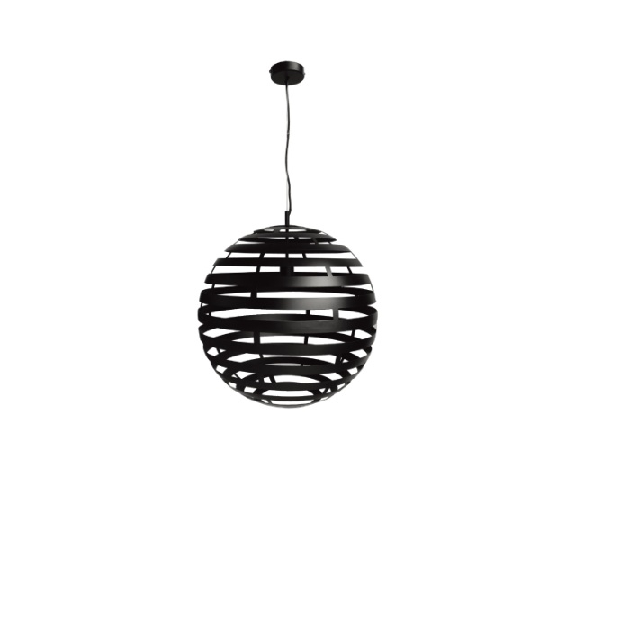 hanglamp zwart 50 cm metaal