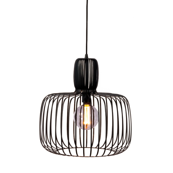 hanglamp zwart 55 cm metaal