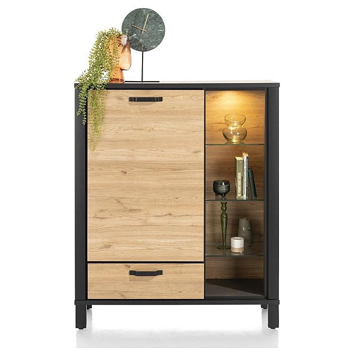 Highboard Sardinië 115 cm naturel met LED