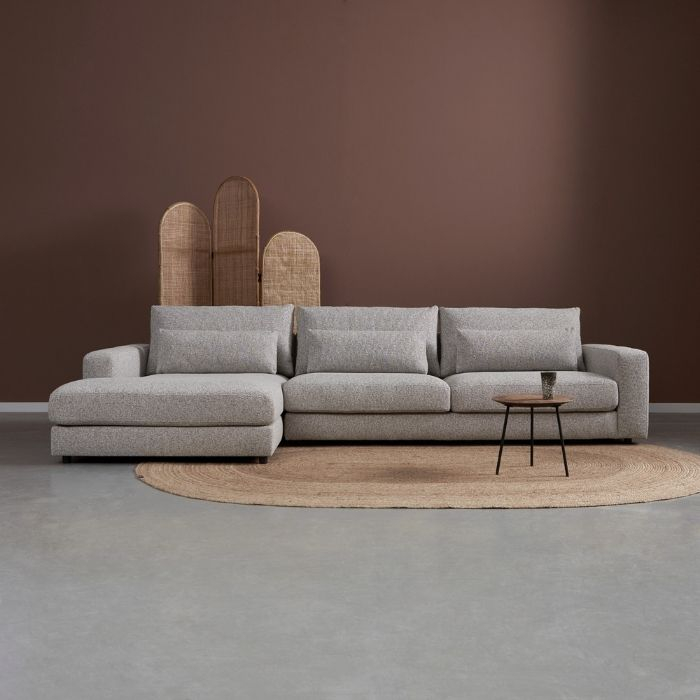 Hoekbank Como met chaise longue links.