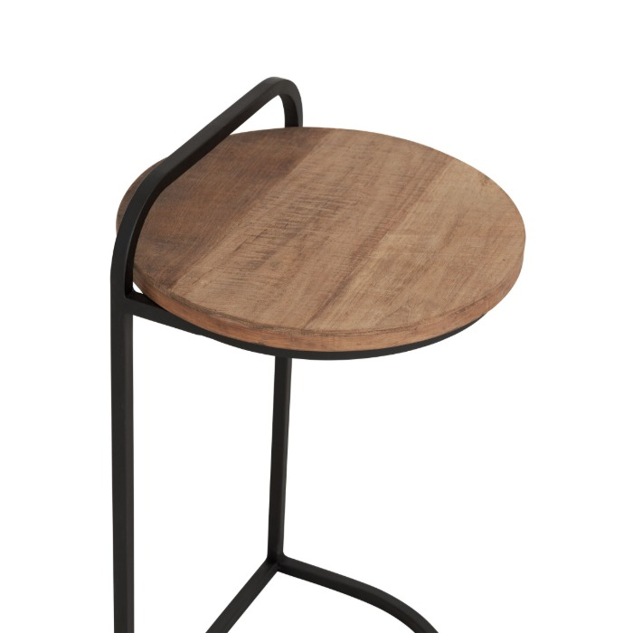Laptoptafel van teakhout 35 cm.