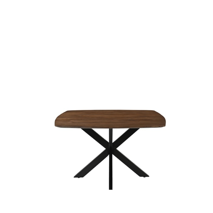 Eettafel Bjorn in mangohout naturel, schuin van voren