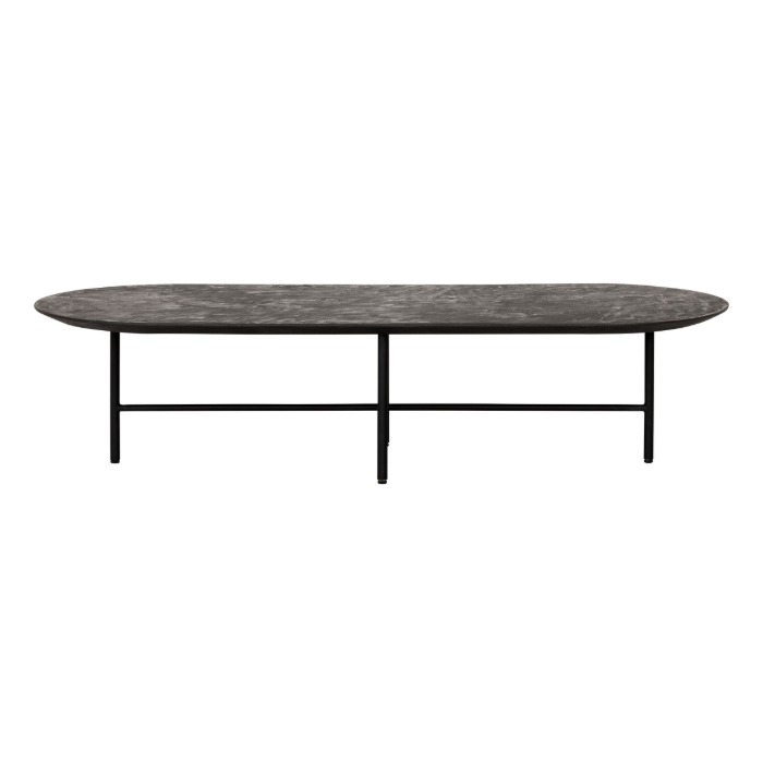 Salontafel van mortex 150 cm.