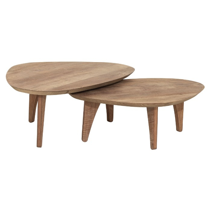 Salontafel pebble teak Bliss teakhout 100 cm