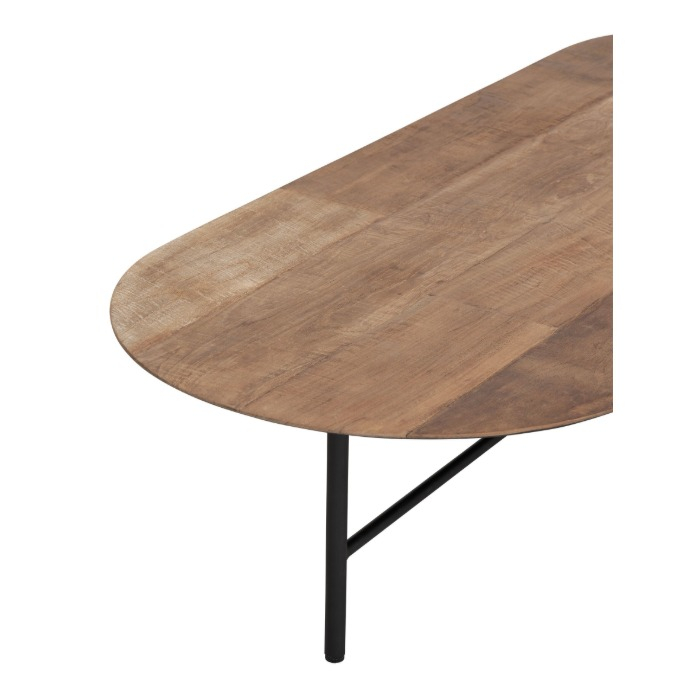 Salontafel van teakhout 150 cm.