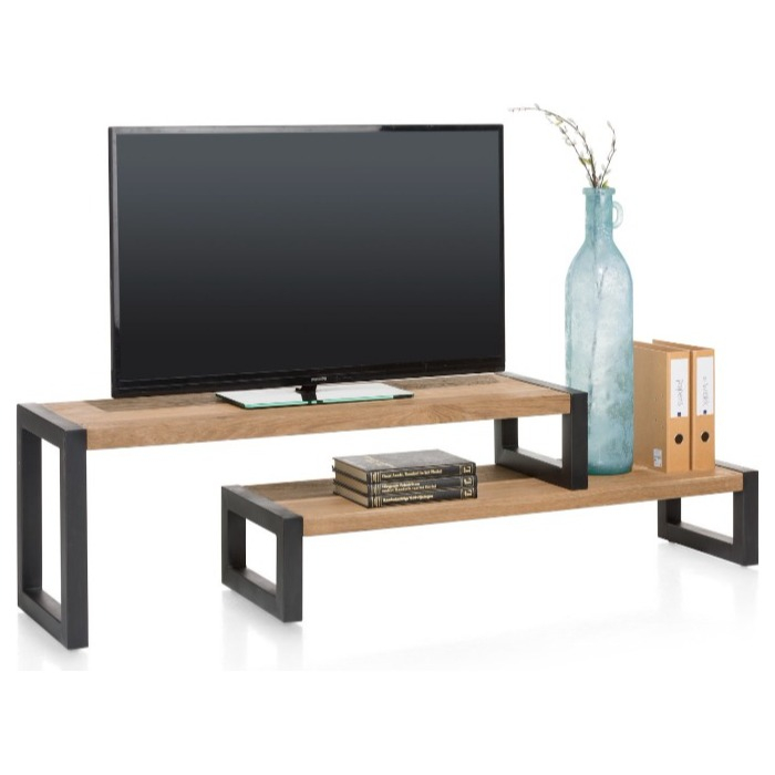 Eiken tv-meubel Brooklyn 187 cm, open tv-rek set