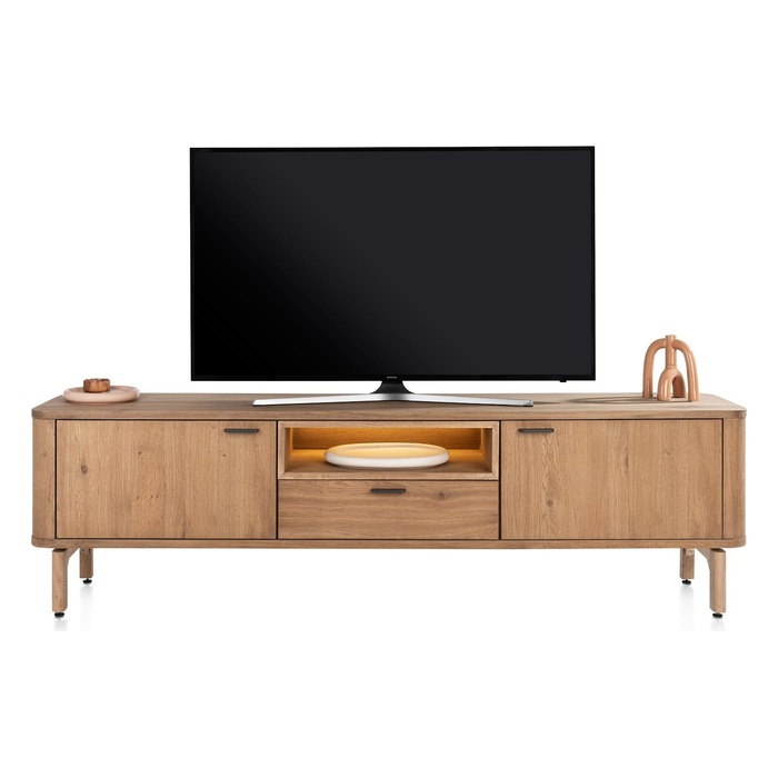 Tv meubel Zade 210 cm eikenfineer met LED