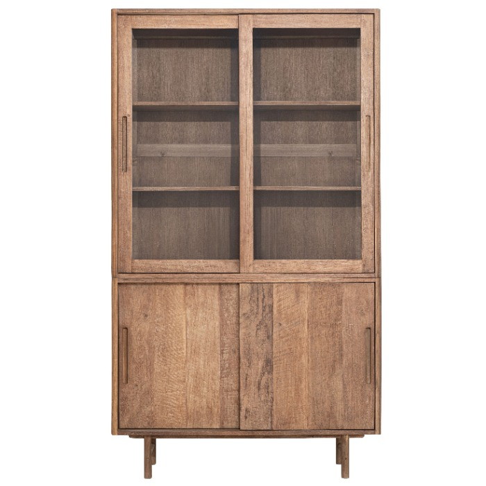 Vitrinekast Bliss teakhout 120 cm
