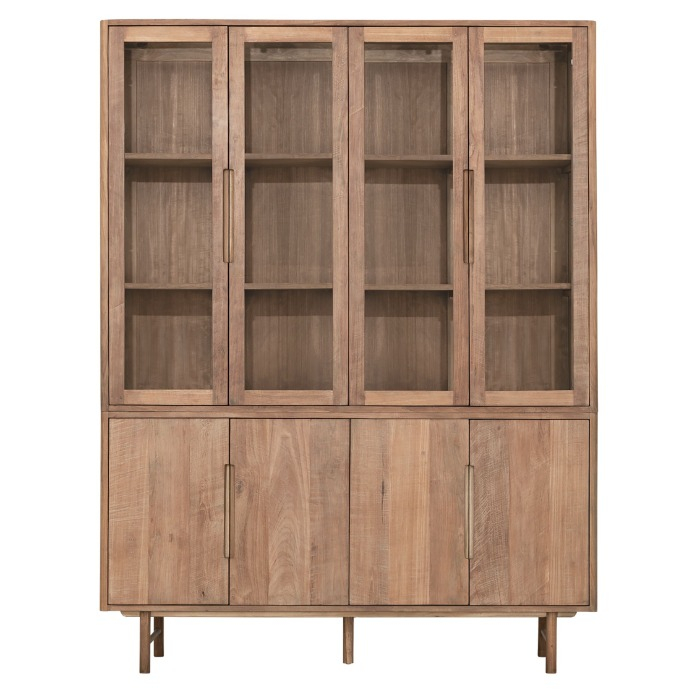 Vitrinekast large Bliss teakhout 160 cm