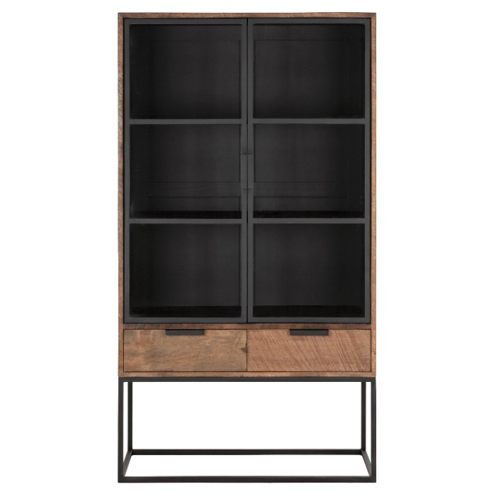 Vitrinekast No.1 Cosmo teakhout 100 cm