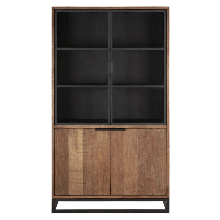 Vitrinekast No.2 small Cosmo teakhout 120 cm