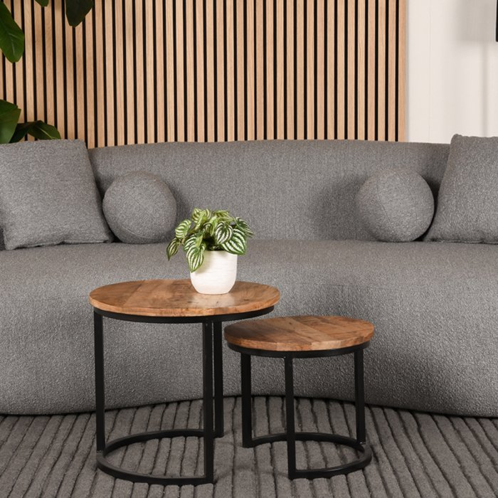 Vloerkleed 160x230 Lex in antraciet in een woonkamer