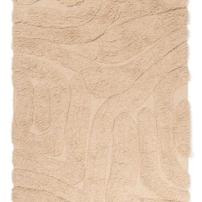 Vloerkleed wol desert wave sand kleur