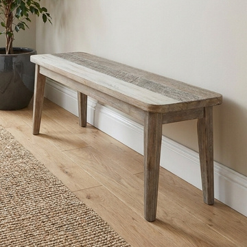 Houten bankje voor bij eettafel.