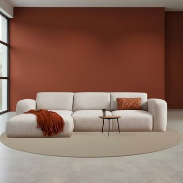 Hoekbank Soul in ecru. 