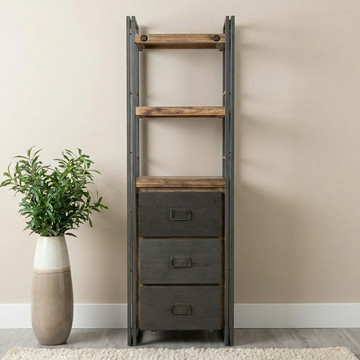 Boekenkast industrieel.