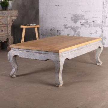 Landelijke salontafel grijs oud elm