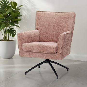 Fauteuil Anne in de kleur roze. 
