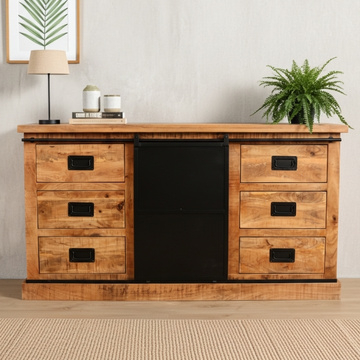 Dressoir mangohout 160 cm breed.