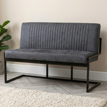 Bankje ferro 135 cm antraciet