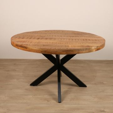 Eettafel mangohout 130. 
