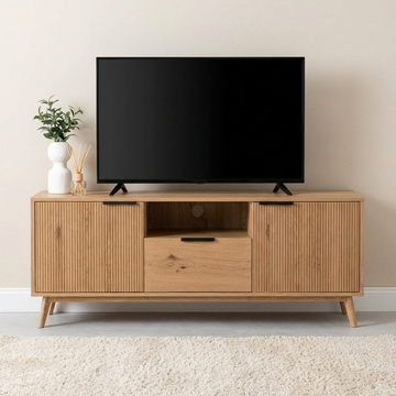 Eikenhouten tv meubel 150 cm breed