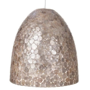 Schelpen lamp goud