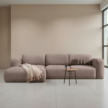 Hoekbank Soul in de kleur taupe. 