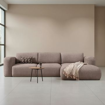 Hoekbank Soul in het taupe. 