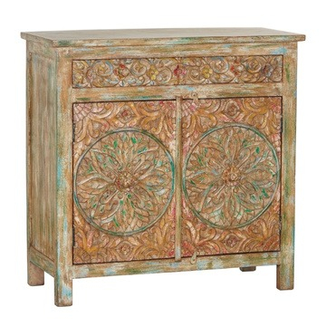 Klein kastje met deurtjes.