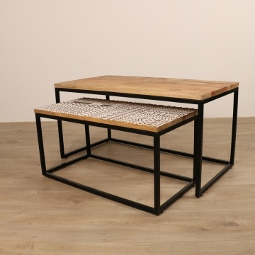 Salontafel set mangohout.