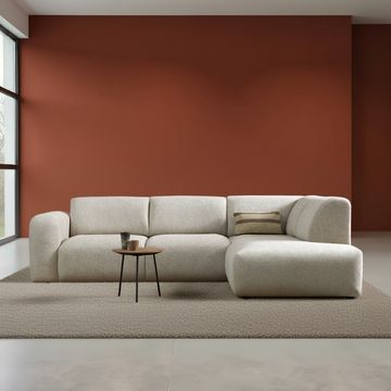 Hoekbank Soul in de keur ecru. 