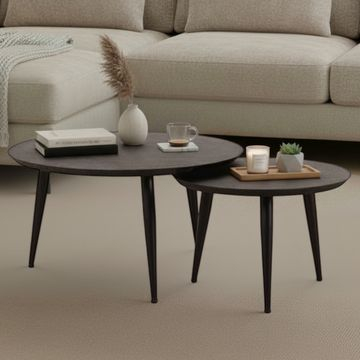 Sfeerafbeelding salontafel set van twee. 