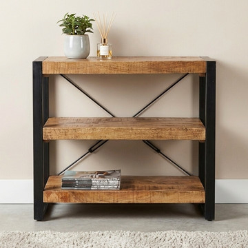 Sidetable mangohout 90 cm breed