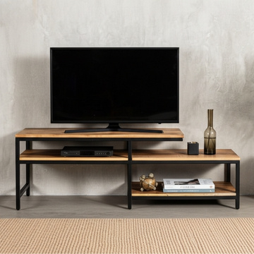 Tv meubel industrieel mangohout.