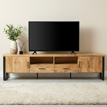 Tv meubel mangohout 200 cm breed