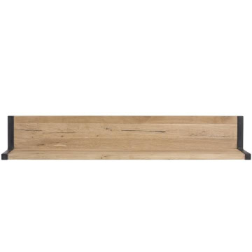 Wandplank eiken met zwart metaal. Happy at home wandplank Brooklyn