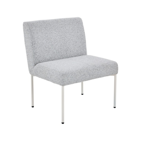 Eetkamerbank Riff beige 70 cm element driekwart aanzicht